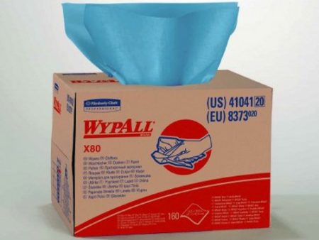 Task Wipe WypAll X80 Heavy Duty Blue NonSterile Cellulose   Polypropylene 12-1 2 X 16-4 5 Inch Reusa Discount