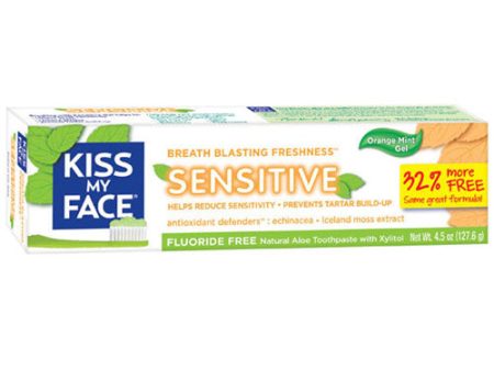 Fluoride Free Sensitive Gel Toothpaste 4.5 OZ By Kiss My Face Online Sale