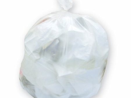 Trash Bag Heritage 20 to 30 gal. White LLDPE 0.90 Mil. 30 X 36 Inch Star Seal Bottom Flat Pack White Case of 200 By Lagasse Online Sale