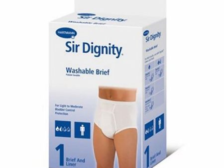 Protective Underwear Sir Dignity  Male Cotton Blend X-Large Seamless White 1 Each By Hartmann Online Sale