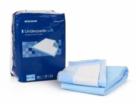 Underpad Classic 23 X 36 Inch, Blue 10 Bags By McKesson Sale