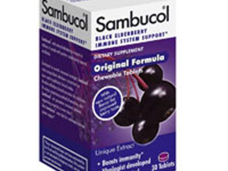 Sambucol Black Elderberry Chewable Lozenges 30 each By Sambucol Discount