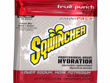 Electrolyte Replenishment Drink Mix Sqwincher  Powder Pack  Fruit Punch Flavor 23.83 oz. Fruit Punch Flavor 1 Count By Kent Precision Foods Fashion