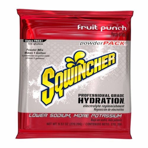 Electrolyte Replenishment Drink Mix Sqwincher  Powder Pack  Fruit Punch Flavor 23.83 oz. Fruit Punch Flavor 1 Count By Kent Precision Foods Fashion