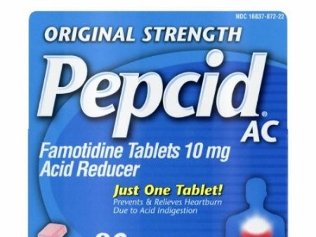 Antacid Pepcid  AC 10 mg Strength Tablet 90 per Bottle 90 Tabs By Pepcid Hot on Sale