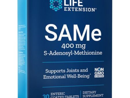 SAMe S-Adenosyl-Methionine 30 Tabs By Life Extension Online