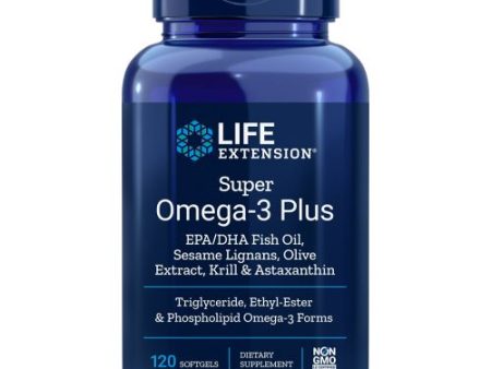 Super Omega-3 EPA DHA with Sesame Lignans & Olive Fruit Extract 120 Soft Gels By Life Extension Supply