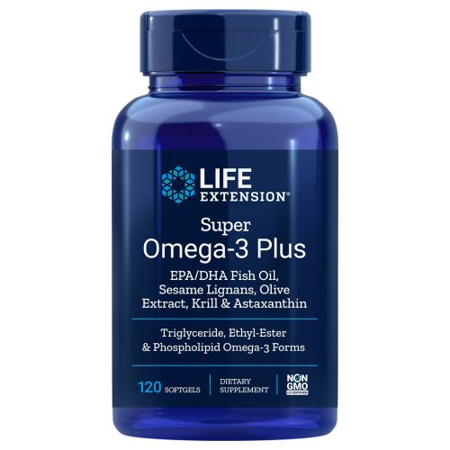 Super Omega-3 EPA DHA with Sesame Lignans & Olive Fruit Extract 120 Soft Gels By Life Extension Supply