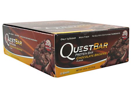 QUEST BAR Chocolate Brownie 12  2.1 oz By QUESTBAR on Sale