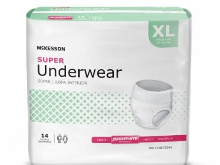 Unisex Adult Absorbent Underwear X-Large, 14 Bags By McKesson Fashion