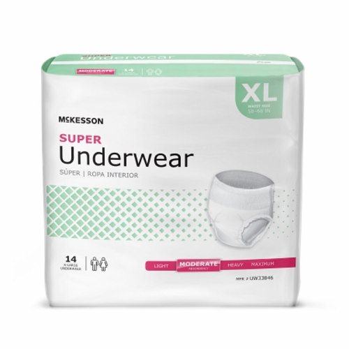 Unisex Adult Absorbent Underwear X-Large, 14 Bags By McKesson Fashion