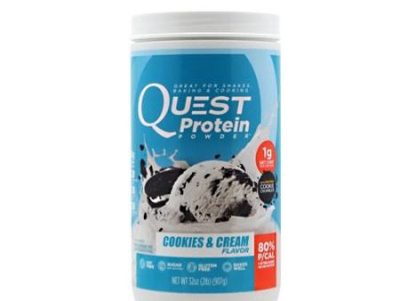 QUEST PROTEIN POWDER Cookies and Cream 32 oz By QUESTBAR Hot on Sale