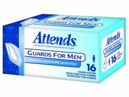 Bladder Control Pad Attends  Guards For Men  8-1 2 X 10-1 4 Inch Light Absorbency Polymer Core One S Case of 64 By Attends Cheap