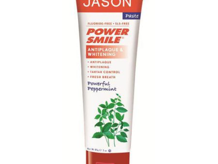 Powersmile Toothpaste Antiplaque & Whitening Peppermint 3 Oz By Jason Natural Products Discount