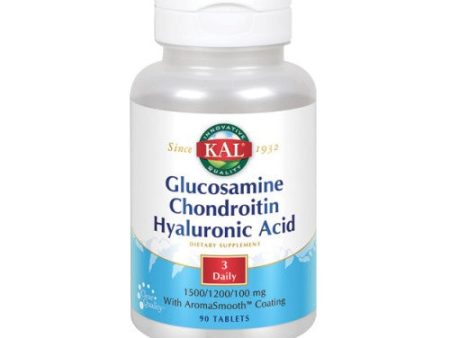 Glucosamine Chondroitin Hyaluronic Acid 90 Tabs By Kal Supply