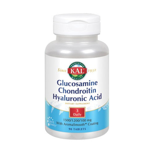 Glucosamine Chondroitin Hyaluronic Acid 90 Tabs By Kal Supply