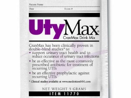 Urinary Health Supplement UtyMax  CranMax  Cranberry Flavor 5 Gram Container Individual Packet Powde Case of 60 By Medtrition Fashion