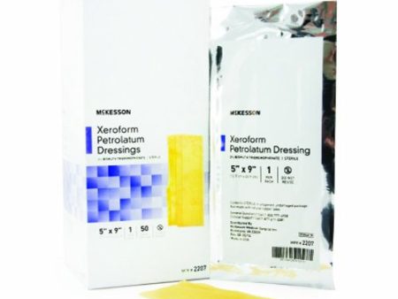 Xeroform Petrolatum Dressing 5 x 9 Inch, 50 Count By McKesson Fashion