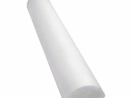 Therapy Foam Roller CanDo  Slim Half-Round White Polyethylene Foam 6 X 12 Inch 1 Each By Fabrication Enterprises on Sale