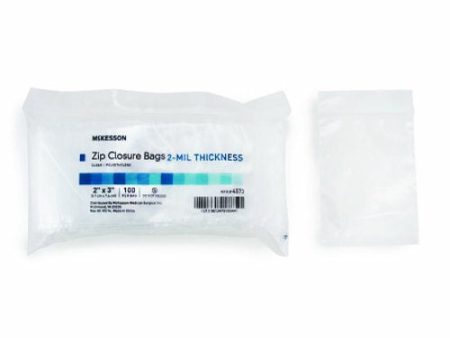 Zip Closure Bag McKesson 2 X 3 Inch Polyethylene Clear Sale