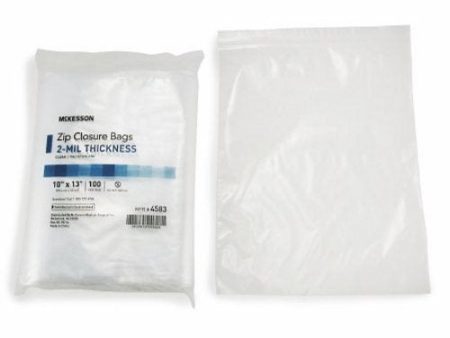 Zip Closure Bag McKesson 10 X 13 Inch Polyethylene Clear Online now