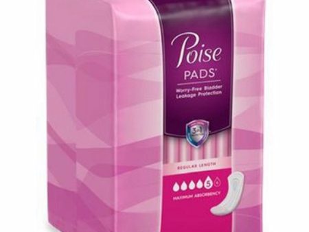 Bladder Control Pad Poise  14.3 Inch Length Heavy Absorbency Absorb-Loc  Core One Size Fits Most Adu For Discount