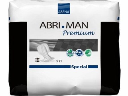 Incontinence Liner Abri-Man Special 29 Inch Length Heavy Absorbency Fluff   Polymer Core One Size Fi 21 Bags By Abena Fashion