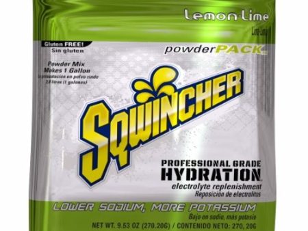 Electrolyte Replenishment Drink Mix Sqwincher  Powder Pack  Lemon-Lime Flavor 9.53 oz. Lemon Lime Flavor 20 Count By Kent Precision Foods Supply