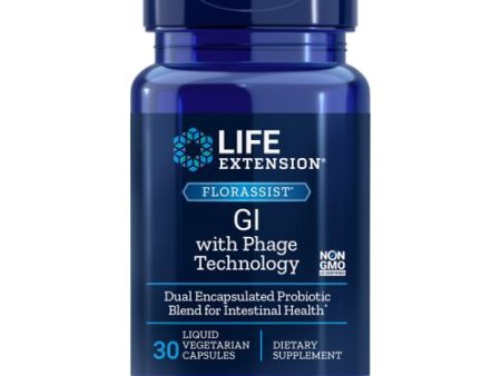 Florassist GI With Phage Technology 30 Liquid Veg Caps By Life Extension For Cheap