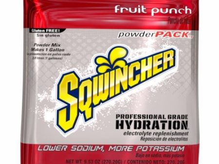 Electrolyte Replenishment Drink Mix Sqwincher  Powder Pack  Fruit Punch Flavor 9.53 oz. Fruit Punch Flavor 20 Count By Kent Precision Foods Online