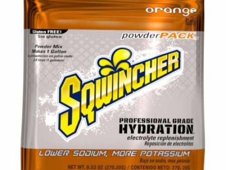 Electrolyte Replenishment Drink Mix Sqwincher  Powder Pack  Orange Flavor 9.53 oz. Orange Flavor 20 Count By Kent Precision Foods For Discount