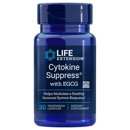 Cytokine Suppress with Egcg 30 Vcaps By Life Extension For Cheap