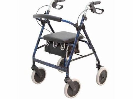 4 Wheel Rollator Blue, 1 Each By Merits Online