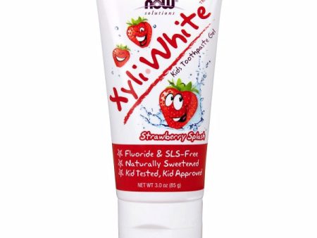 XyliWhite Kids Toothpaste Gel Strawberry Splash 3 oz By Now Foods Online now