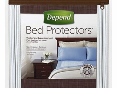 Underpad Depend  Bed Protectors One Size Fits Most Disposable Tri-Loc Moderate Absorbency Case of 24 By Kimberly Clark Cheap