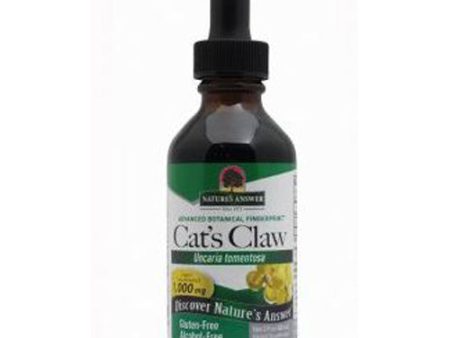 Cats Claw Inner Bark Alcohol Free Extract 2 FL Oz By Nature s Answer Sale