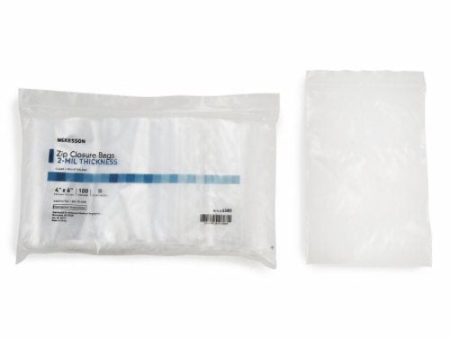 Zip Closure Bag McKesson 4 X 6 Inch Polyethylene Clear For Sale