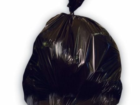 Trash Bag Heritage 60 gal. Black HDPE 17 Mic. 38 X 60 Inch Star Seal Bottom Coreless Roll Case of 200 By Lagasse on Sale