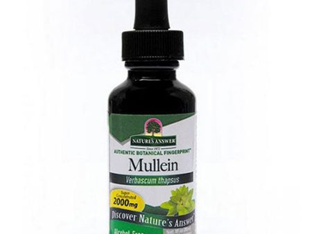 Mullein Leaf ALCOHOL FREE, 1 OZ By Nature s Answer Supply