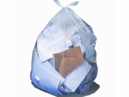 Trash Bag Heritage 33 gal. Clear LLDPE 0.65 Mil. 33 X 39 Inch Star Seal Bottom Flat Pack Clear Case of 250 By Lagasse Discount