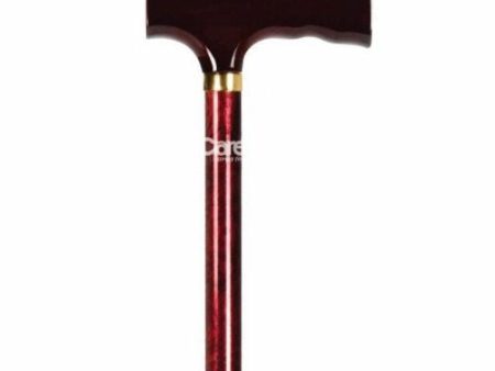 T-Handle Cane Designer Aluminum 31 to 40 Inch Height Red Red Case of 2 By Carex on Sale