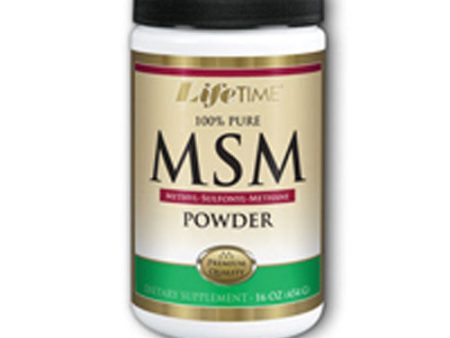 100% Pure MSM Unflavoured powder 16 oz By Life Time Nutritional Specialties Discount