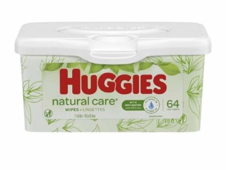 Baby Wipe Huggies  Natural Care  Tub Aloe Unscented 64 Count Online Sale