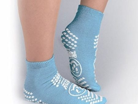 Slipper Socks Light Blue, Case of 48 By Principle Business Enterprises For Cheap